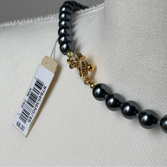 CAROLEE | Metallic Bead Hematite Color 36"-38" Gold Tone Chain Necklace | VTG - Picture 7 of 9